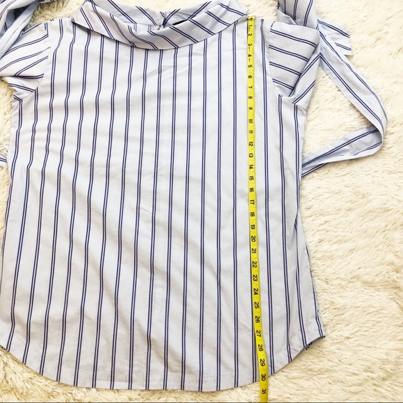 Banana Republic Striped Blouse W/ Sash tie - Picture 5 of 6